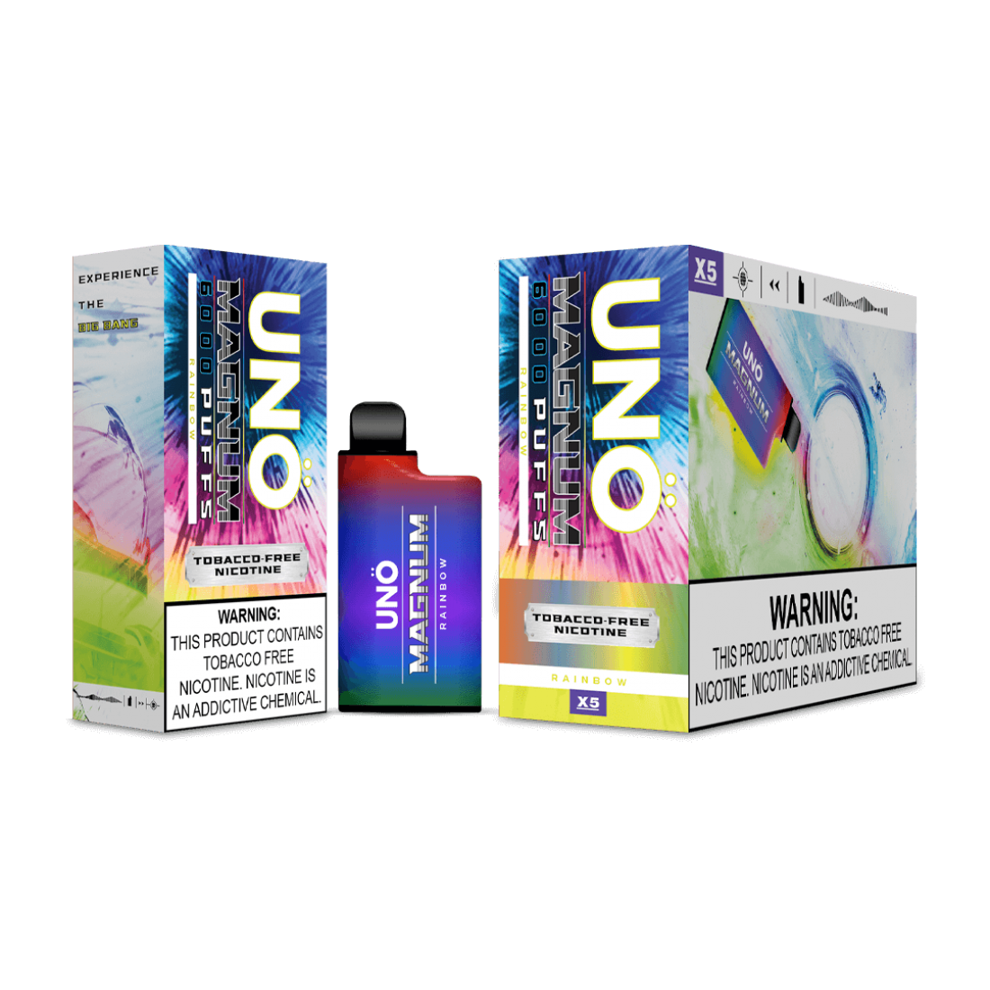 UNO Magnum Tobacco Free Nicotine Disposable (Box of 5)