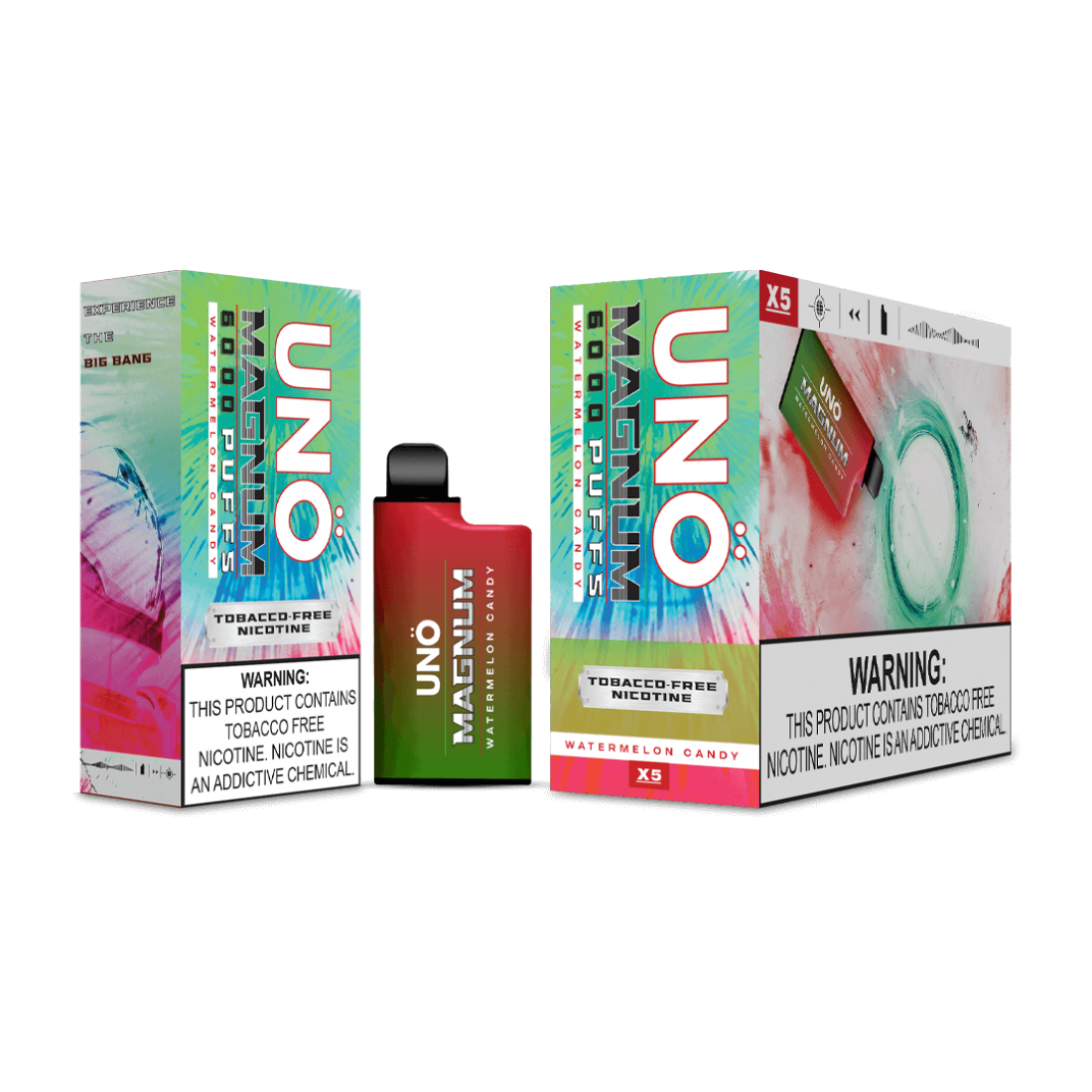 UNO Magnum Tobacco Free Nicotine Disposable (Box of 5)